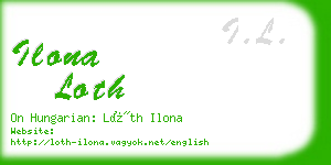 ilona loth business card